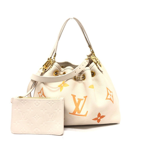 Louis Vuitton M46545 MonogramEmpreinte 2WAY 包 手提包 米色 金五金