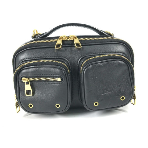 路易威登 M80450 Monogram 斜背包 2WAY 手拿包肩包黑色