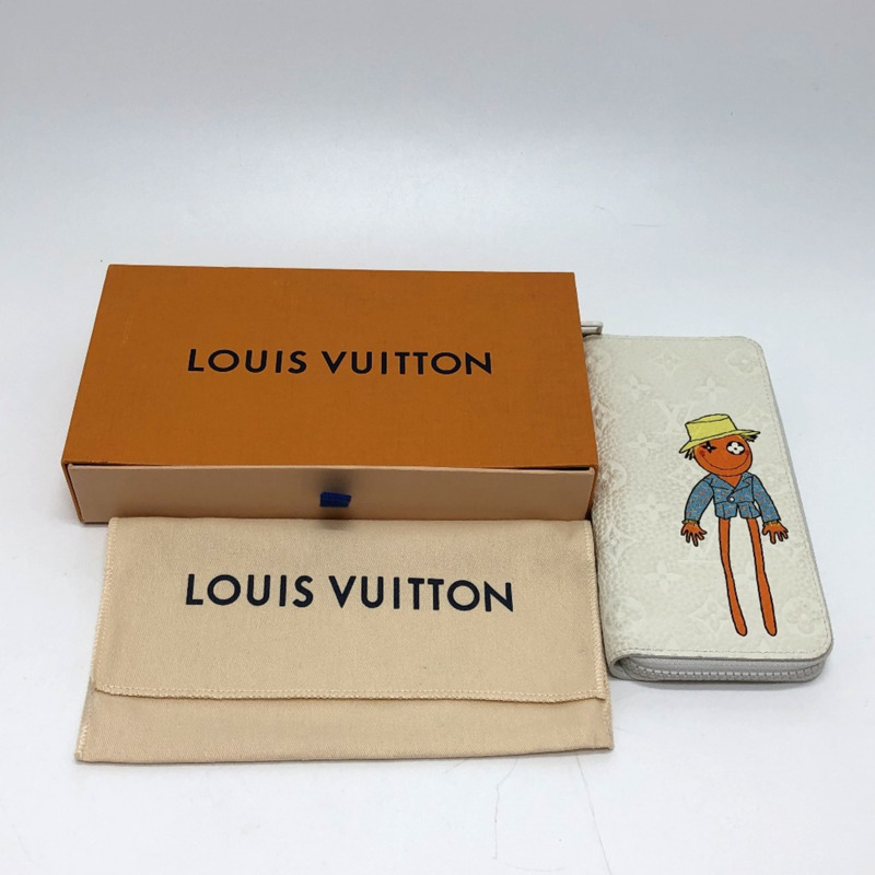Louis Vuitton M80337 Zippy Wallet Vertical LVfriend 長版皮夾 白色-14