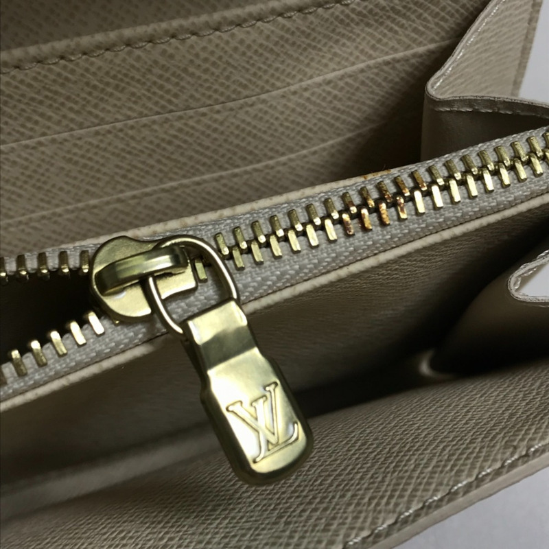 Louis Vuitton N61735 Damier Azur 長版皮夾 長版皮夾 白色-8