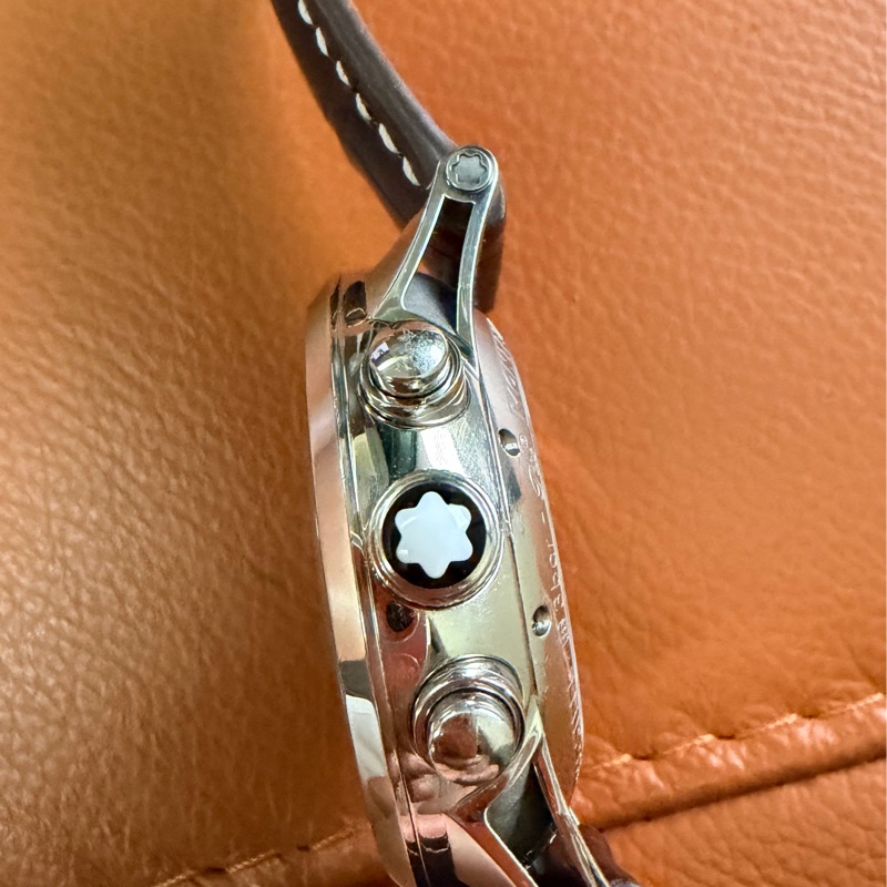 真品 Montblanc萬寶龍TwinFly + GMT MB LL100自製機械機芯複雜功能腕錶-29