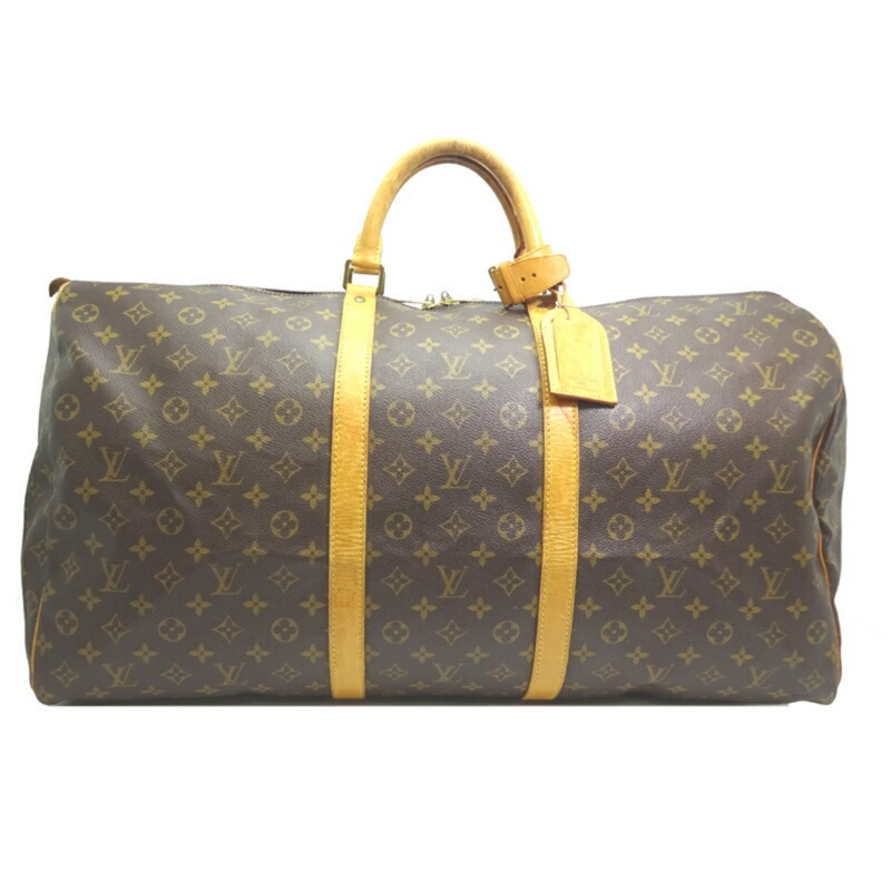路易威登 Keepall 60 女士和男士波士頓包 M41422 Monogram Ebene(棕色)-0