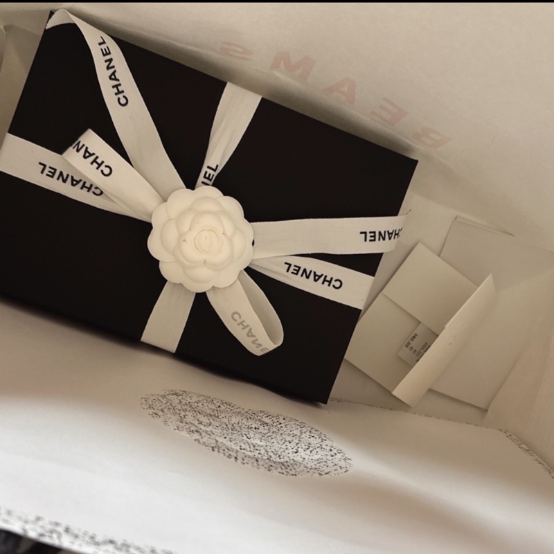 Chanel 太妃糖奶茶色 手柄 mini cf handle woc 手機包-5