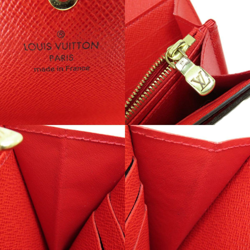 路易威登 M62236 Portefeuille Sarah Monogram Coquelicot 帆布長皮夾 女式-6