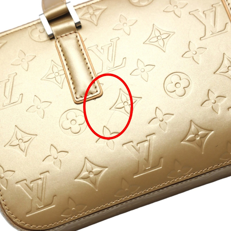 路易威登 LOUIS VUITTON 手提包 Monogram Matte Shelton M55177 金色 LV-10