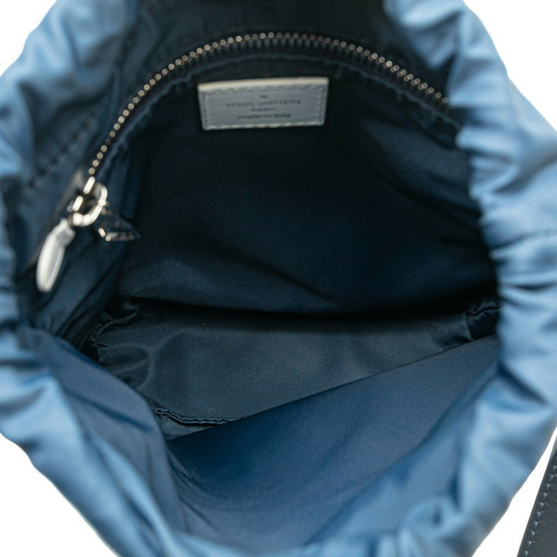 路易威登 Monogram 水彩 Sac Marin 單肩包 M57830 藍色海軍藍棉帆布皮革女士路易威登 LOUIS VUITTON-4