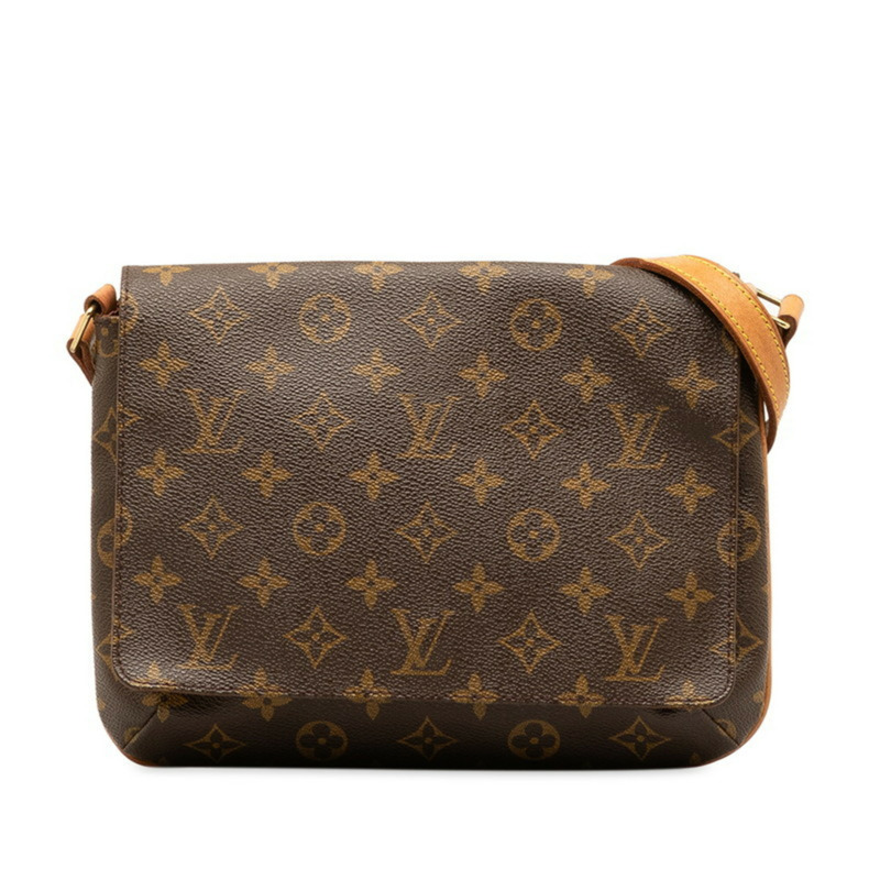 路易威登 Monogram Musette Tango 短單肩包 M51257 棕色 PVC 皮革 女士路易威登LOUIS VUITTON官方線上旗艦店-0
