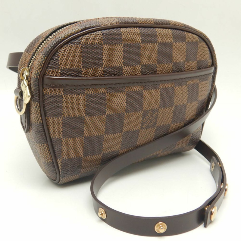 LOUIS VUITTON N51296 Damier Pochette Ipanema Ebene 腰包 手拿包 棕色 059569-1