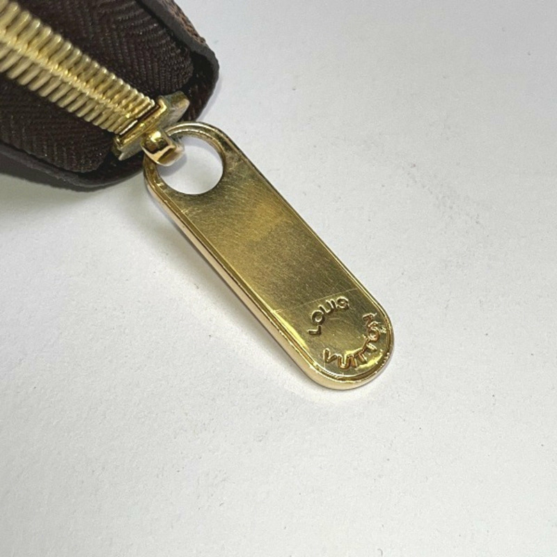 LOUIS VUITTON 圓形拉鍊 Damier Zippy 皮夾 N41661 路易威登 棕色長款 LV-12