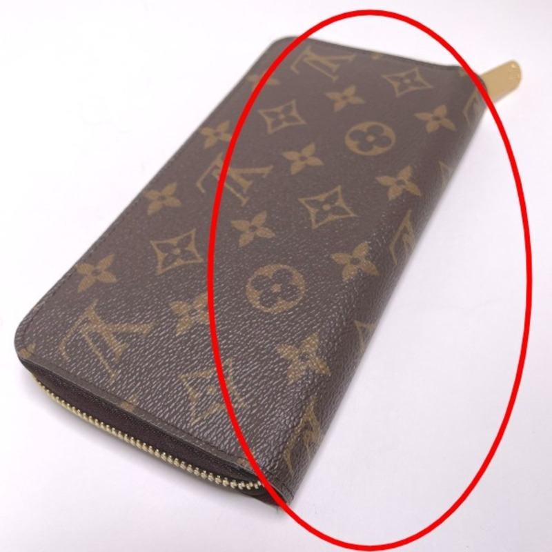 LOUIS VUITTON 圓形拉鍊 Monogram Zippy 皮夾 M41895 路易威登紫紅色長款 LV-2