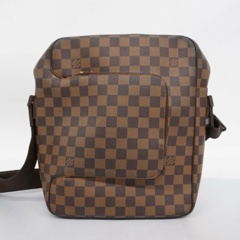 Louis Vuitton 肩背包 Damier Olaf MM N41441 Ebene 男士-18