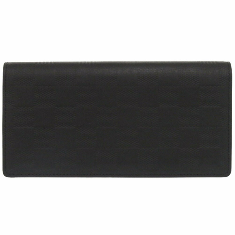 Louis Vuitton Portefeuille Brazza Damier N63010 Infini 黑色長版皮夾-2