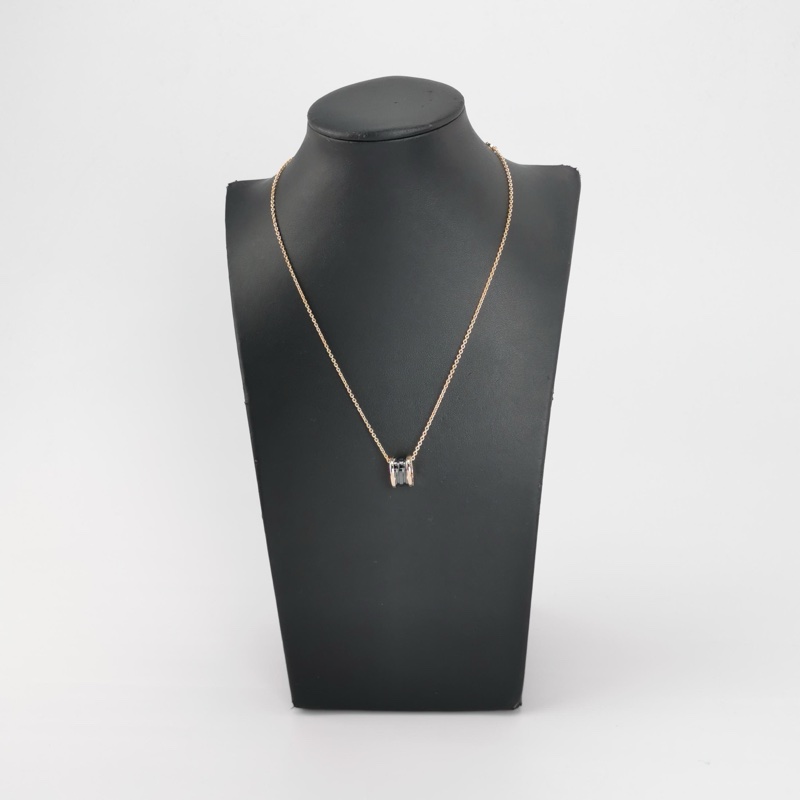 全新🆕Bvlgari B.Zero118K玫瑰金陶瓷彈簧項鍊寶格麗-1