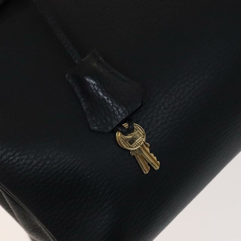 【日本直送】愛馬仕 Birkin 35 手提包，黑色皮革，金色，正品，貨號 77553A-13