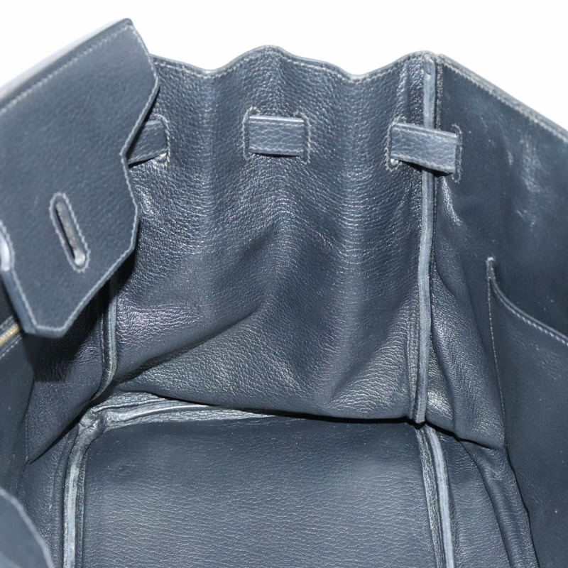 【日本直送】愛馬仕 Birkin 35 手提包，黑色皮革，金色，正品，貨號 77553A-19