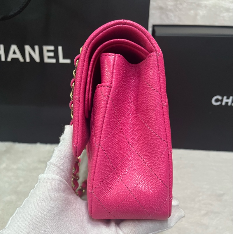 Chanel cf25芭比粉淡金扣～（晶片款）-38
