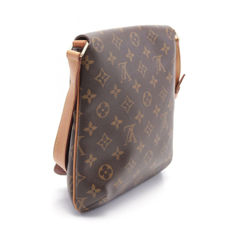 Louis Vuitton Musette Salsa 短肩帶單肩包,塗層帆布,皮革,字母,女款,棕色,M51258-2