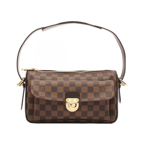 Louis Vuitton Ravello GM 單肩包，塗層帆布，皮革，Damier，女士，棕色，N60006