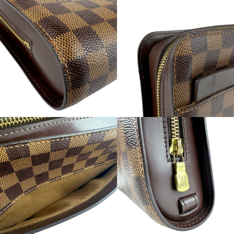 Louis Vuitton LOUIS VUITTON 副包 Damier Saint 帆布 Ebene 男款 N51993 z3432-3