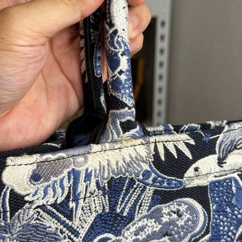 DIOR 藍白星座Book Tote中款托特包🩵💙狀態超好-11