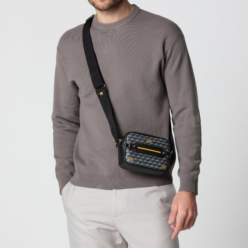 自售真品 FAURE LE PAGE 灰黑色  Hands on 17 相機包 手拿包 GOYARD CHANEL 推薦-1