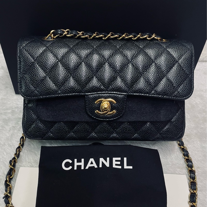 Chanel cf23黑金荔枝牛(晶片款)-8