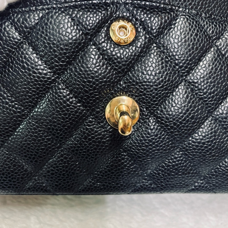 Chanel cf23黑金荔枝牛(晶片款)-10