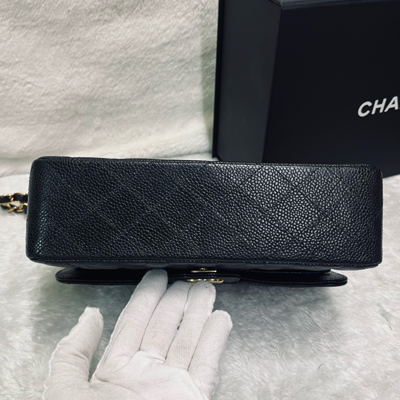 Chanel cf23黑金荔枝牛(晶片款)-18