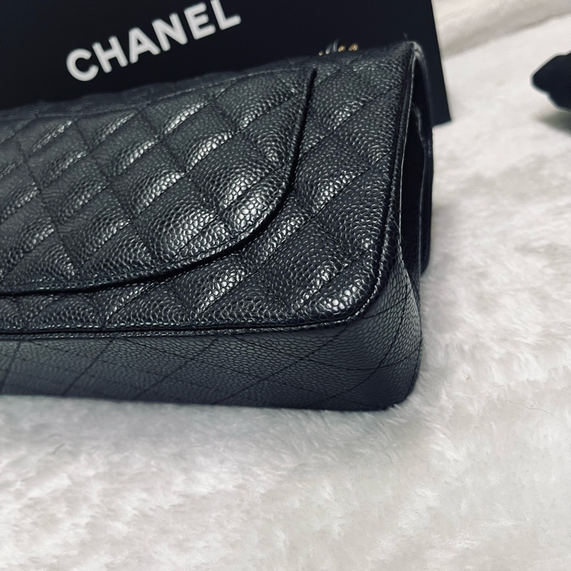 Chanel cf23黑金荔枝牛(晶片款)-21