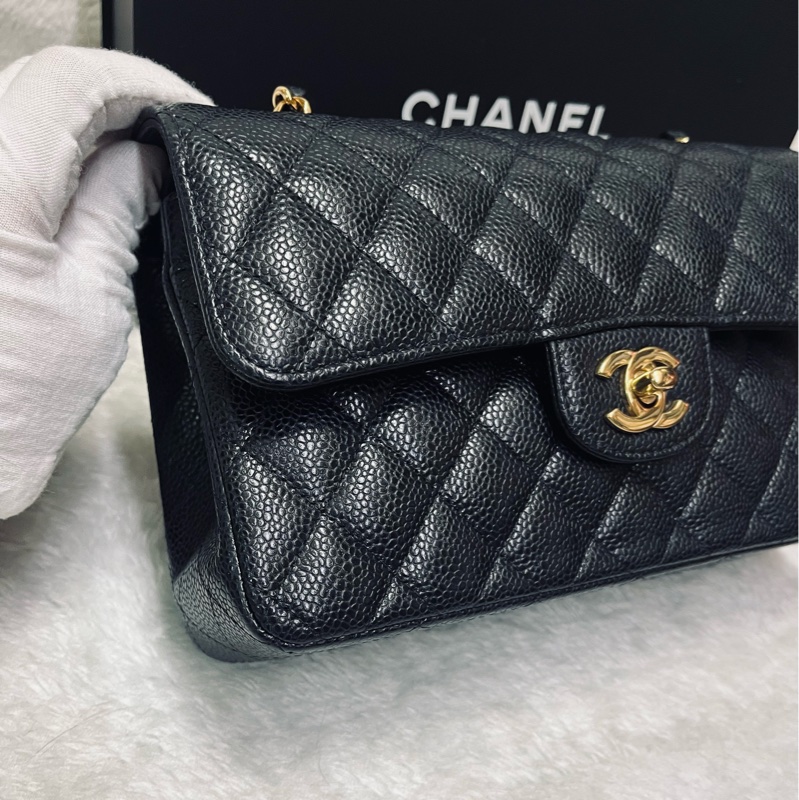 Chanel cf23黑金荔枝牛(晶片款)-24