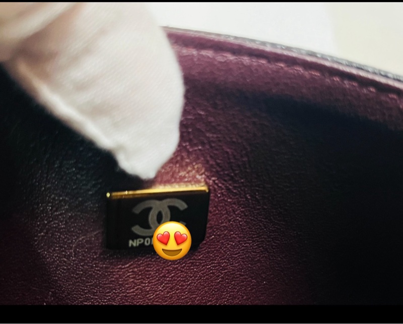 Chanel cf23黑金荔枝牛(晶片款)-34