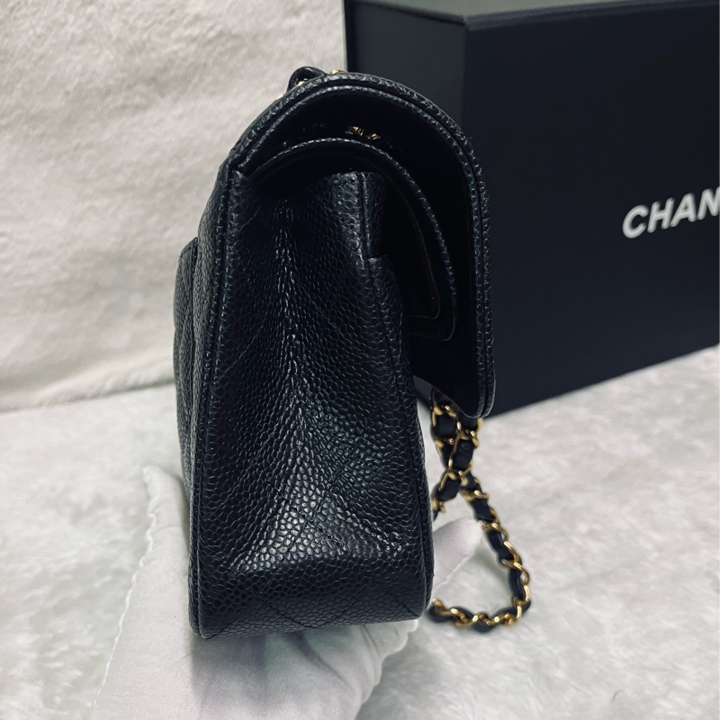 Chanel cf23黑金荔枝牛(晶片款)-39