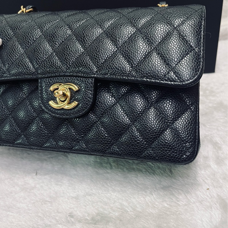Chanel cf23黑金荔枝牛(晶片款)-40