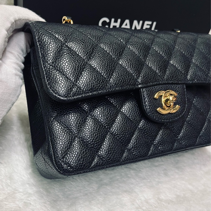 Chanel cf23黑金荔枝牛(晶片款)-41