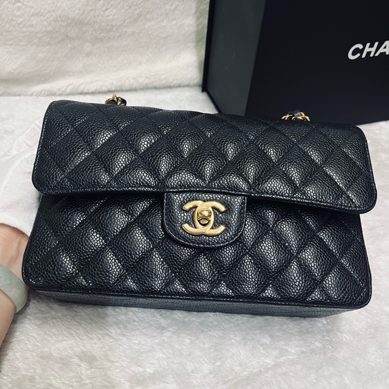 Chanel cf23黑金荔枝牛(晶片款)-42