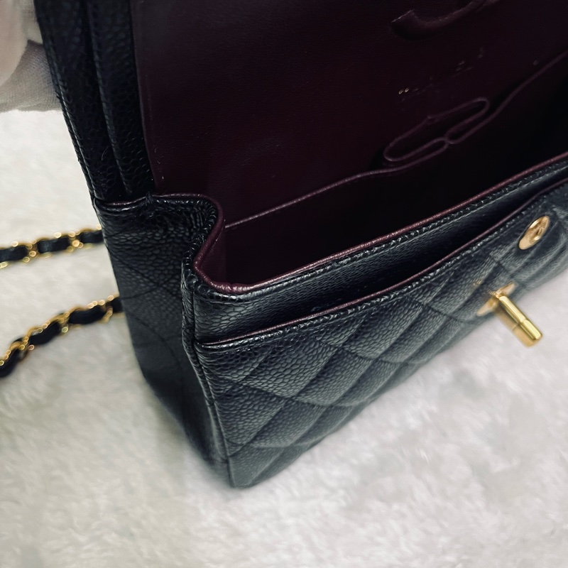 Chanel cf23黑金荔枝牛（晶片款）-47