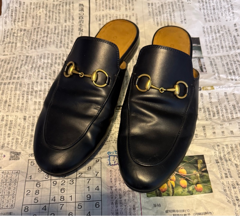 Gucci Princetown 黑色穆勒鞋 37.5號-23