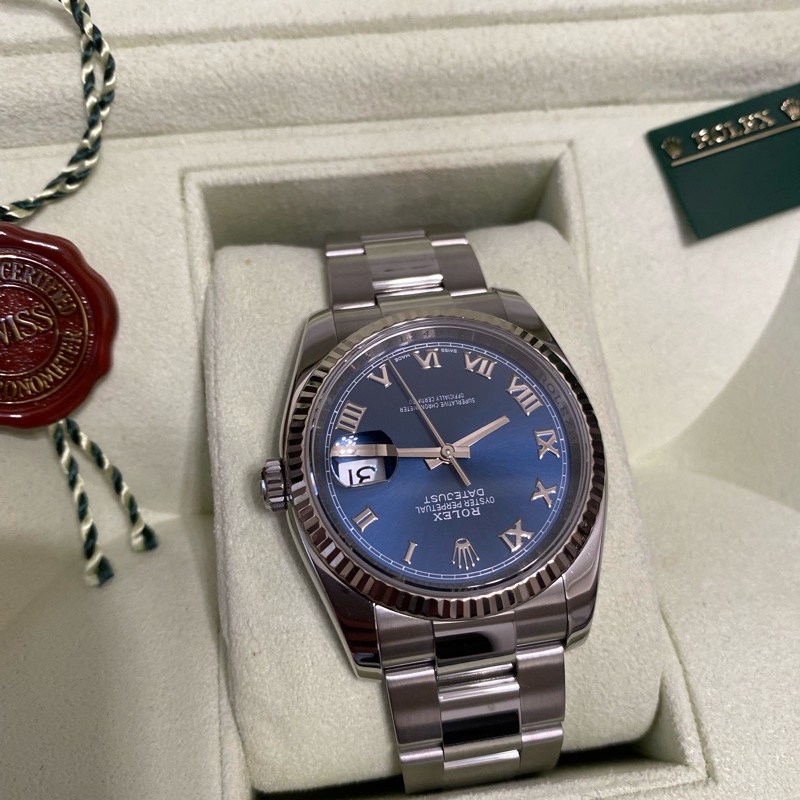 勞力士Datejust 36錶款藍色錶面-1