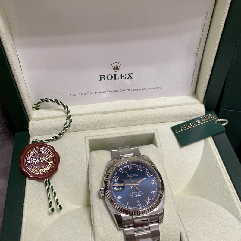 勞力士Datejust 36錶款藍色錶面-3