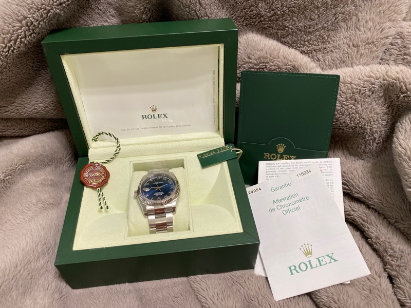 勞力士Datejust 36錶款藍色錶面-5