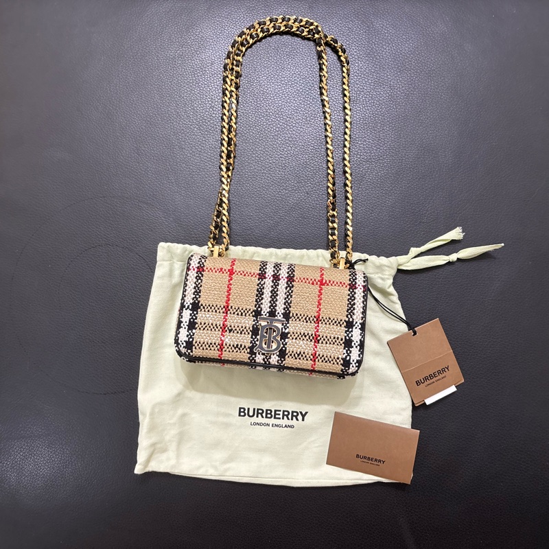 Burberry 迷你花呢蘿納Lola包-0