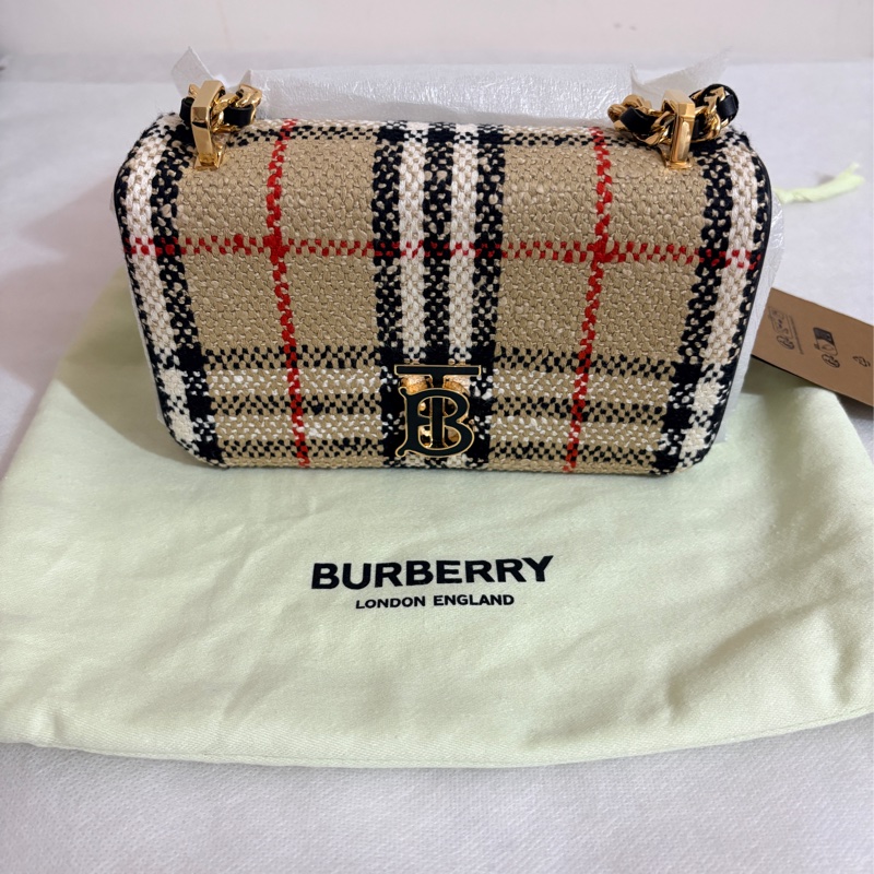 Burberry 迷你花呢蘿納Lola包-0