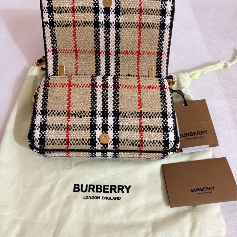 Burberry 迷你花呢蘿納Lola包-1