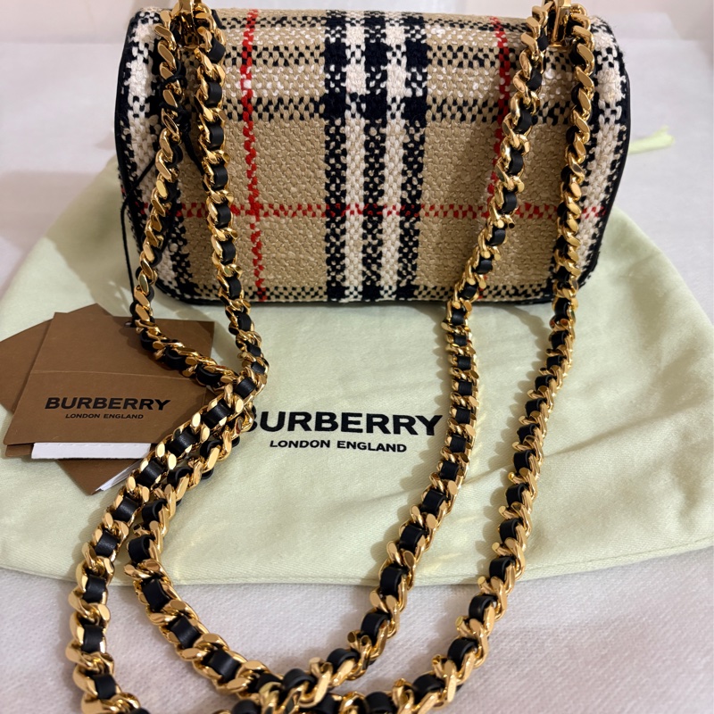 Burberry 迷你花呢蘿納Lola包-4