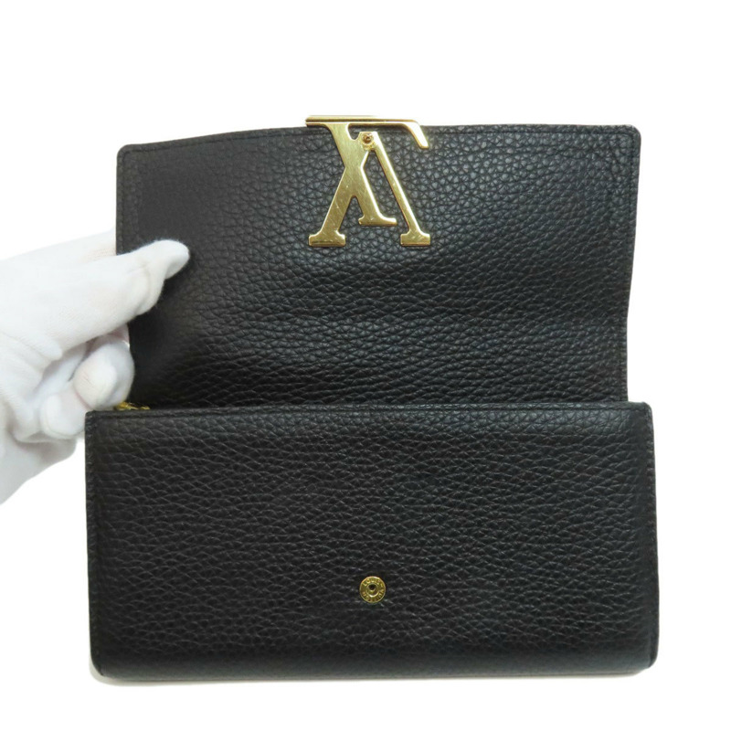 Louis Vuitton N90129 Portefeuille Capucines 長版皮夾 Taurillon 皮革 女款 LOUIS VUITTON-3