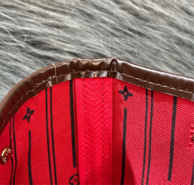 Louis Vuitton N51109咖啡棋盤格Neverfull PM托特包 肩背包-30