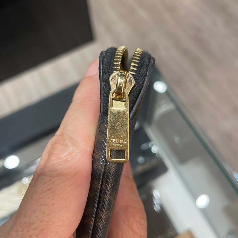 CELINE 拉鍊 零錢包/鑰匙包 88成新-8