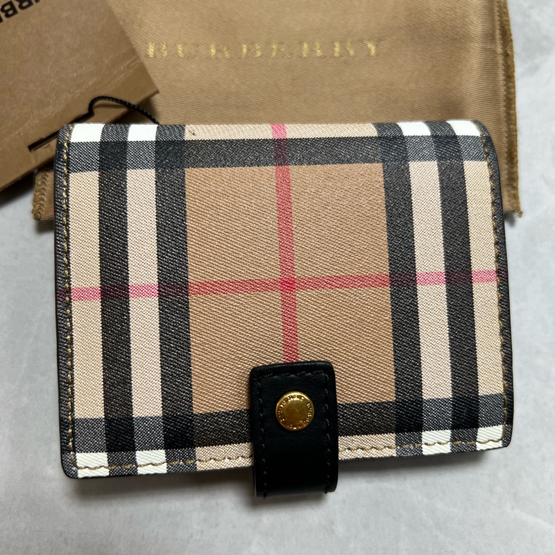 🔥🔥🔥保證真品Burberry 經典格紋短夾-1