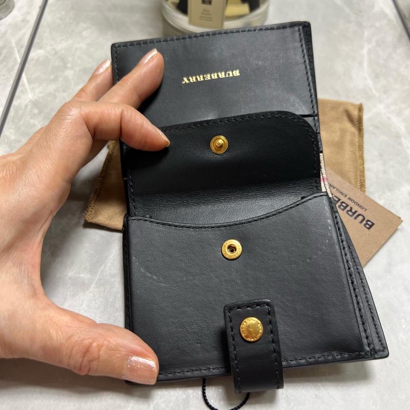 🔥🔥🔥保證真品Burberry 經典格紋短夾-10