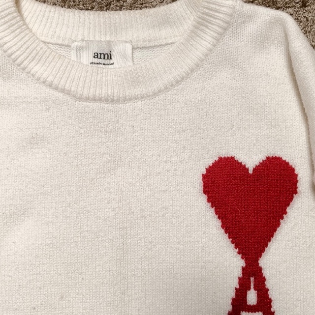 兩件Ami Paris 大愛心毛衣-2